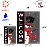 Snowman Welcome Flag image 6