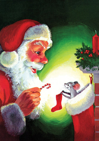 Santa & Mouse Flag image 1
