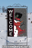 Snowman Welcome Flag image 8