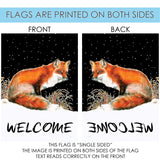 Winter Welcome Fox Flag image 9