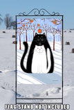 Snow Cats and Birds Flag image 8