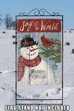 Joy to the World Snowman Flag image 8