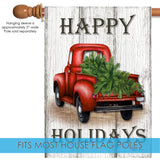 Red Truck Holidays Flag image 4