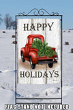 Red Truck Holidays Flag image 8
