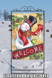 Candy Cane Snowman Flag image 8
