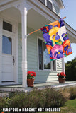 Bouquet of Pansies Flag image 8