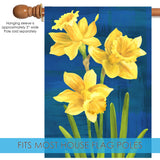 Daffodils On Blue Flag image 4