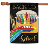School Crayons Flag image 5