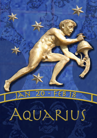 Zodiac-Aquarius Flag image 1