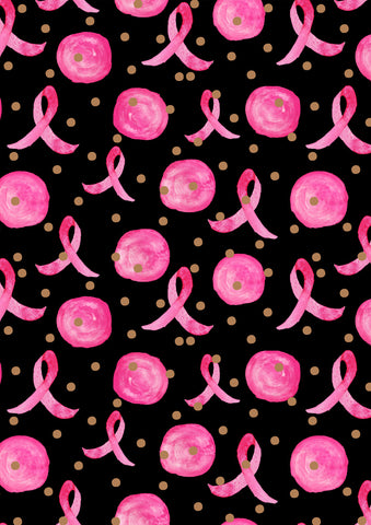 Pink Ribbon Polka Dot Flag image 1