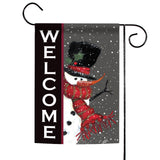 Snowman Welcome Flag image 1