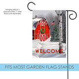 Welcome Winter Barn Flag image 3