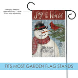 Joy to the World Snowman Flag image 3