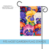 Bouquet of Pansies Flag image 3