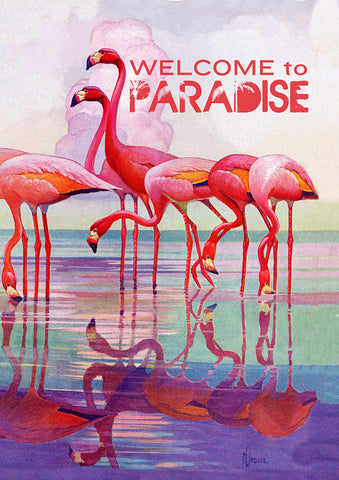 Flamingo Paradise Flag image 1