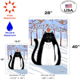 Snow Cats and Birds Flag image 6