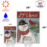 Joy to the World Snowman Flag image 6