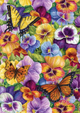 Pansy and Butterfly Flag image 2