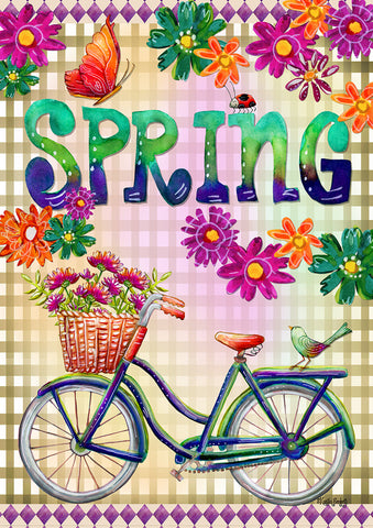 Floral Spring Bike Flag image 1