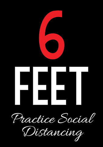 6 Feet - Practice Social Distancing Flag image 1