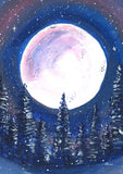 Full Moon Forest Flag image 2