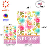 Bright Blooms Welcome Flag image 6