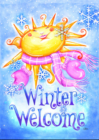Winter Welcome Flag image 1