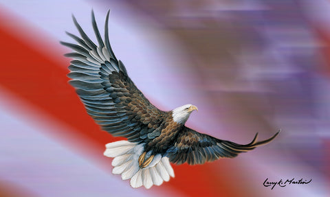 Patriotic Eagle Door Mat image 1