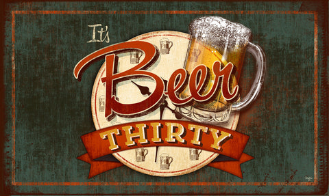 It's Beer Thirty Door Mat image 1