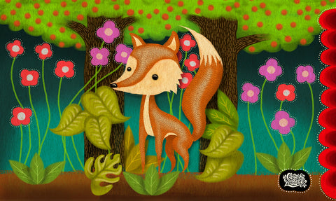 Fox in the Forest Door Mat image 1