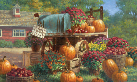 Farm Pumpkin Door Mat image 1