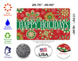 Happy Holidays Kaleidoscope Door Mat image 3