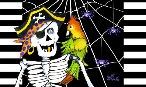 Skeleton Pirate Door Mat image 1