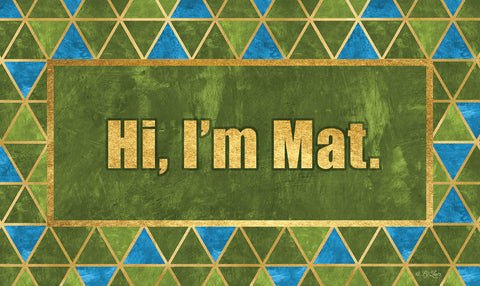 Mat Says Hi Door Mat image 1