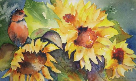 Sunny Sunflowers Door Mat image 1