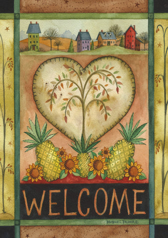Welcome Heart Flag image 1