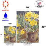 Potted Daffodils Flag image 6