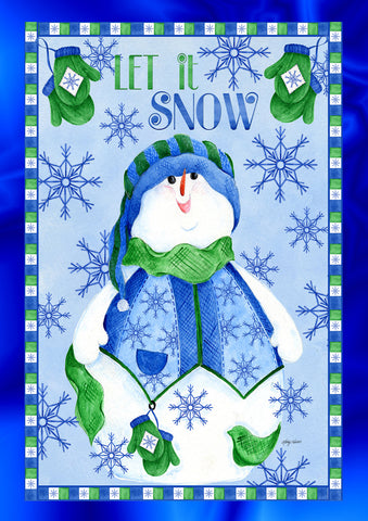 Snowman Mitten Flag image 1