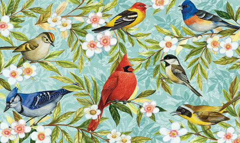 Bird Collage Door Mat Main Image