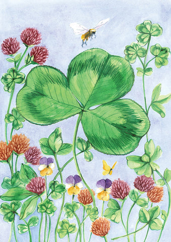 Clover & Bee Flag image 1