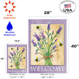 Lavender Welcome Flag image 6