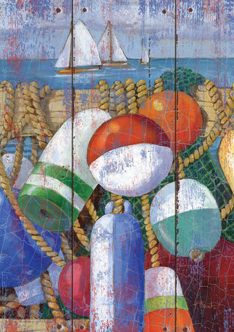 Rustic Floats And Boats Flag image 1