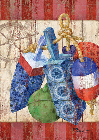 Rustic Floats And Wheel Flag image 1