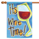 It's Wine Time Flag image 5