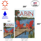 Rustic Cabin Living Flag image 6