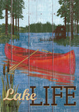 Rustic Lake Life Flag image 2