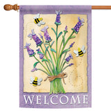 Lavender Welcome Flag image 5