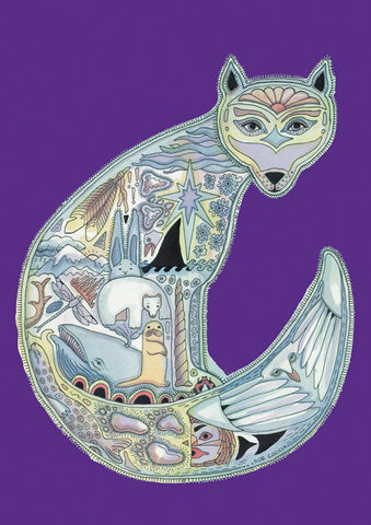 Animal Spirits- Wolf Flag image 1