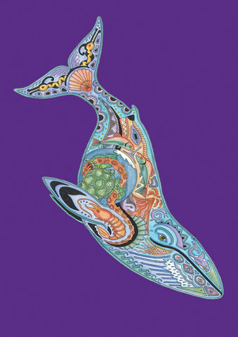 Animal Spirits- Whale Flag image 1