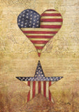 Patriotic Heart And Star Flag image 2